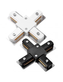 Accesorios carril Conector X carril monofásico LED 57-LK-HD-4X-WH
