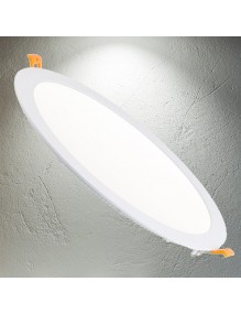 Downlight LED Panel LED Slim 24W 4K Redondo Blanco 57-LED-DW300-R-WH4K